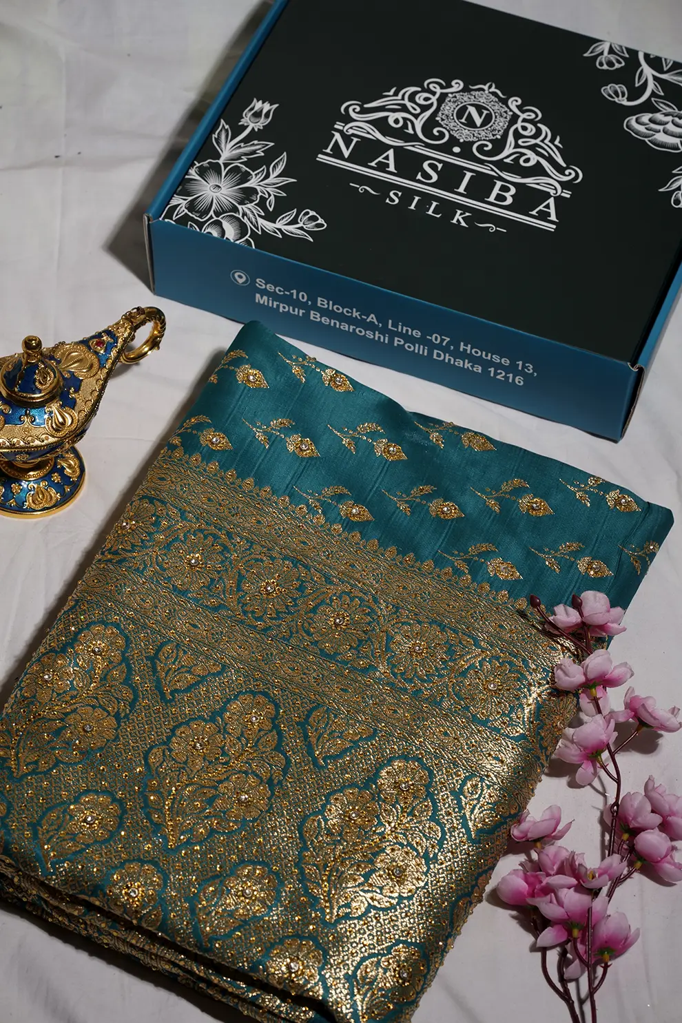 Paste  Pure Maharashtra Saree with Hand Jharkan Stone Work